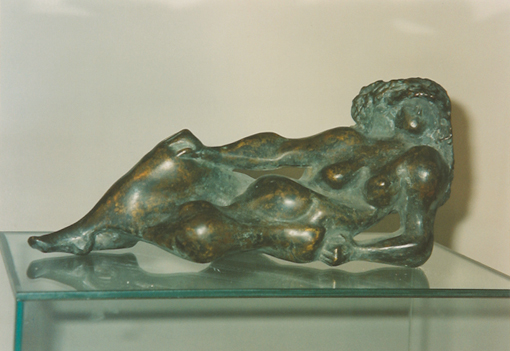 Theo Balden, Liegende, Bronze,15,5 x 35 x 15 cm